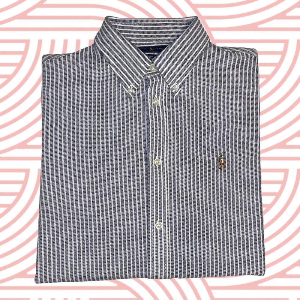 Women's Ralph Lauren Knit Oxford Button Down Shirt